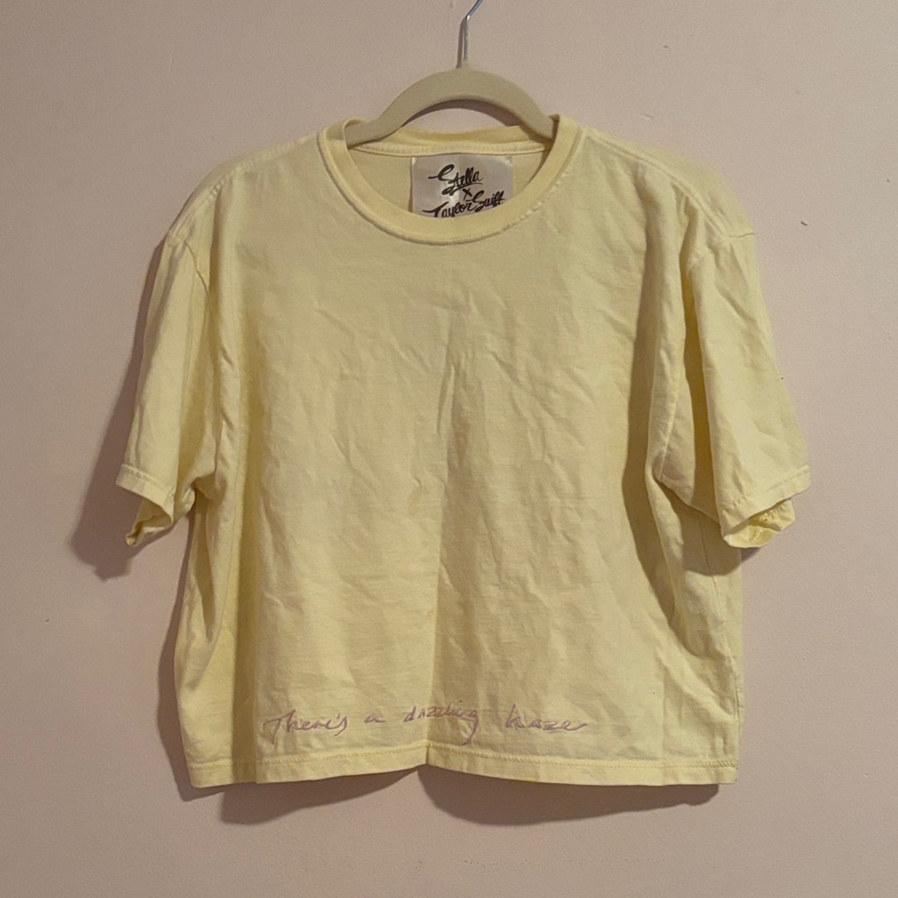 Taylor Swift Lover Era Yellow Short Sleeve Tee